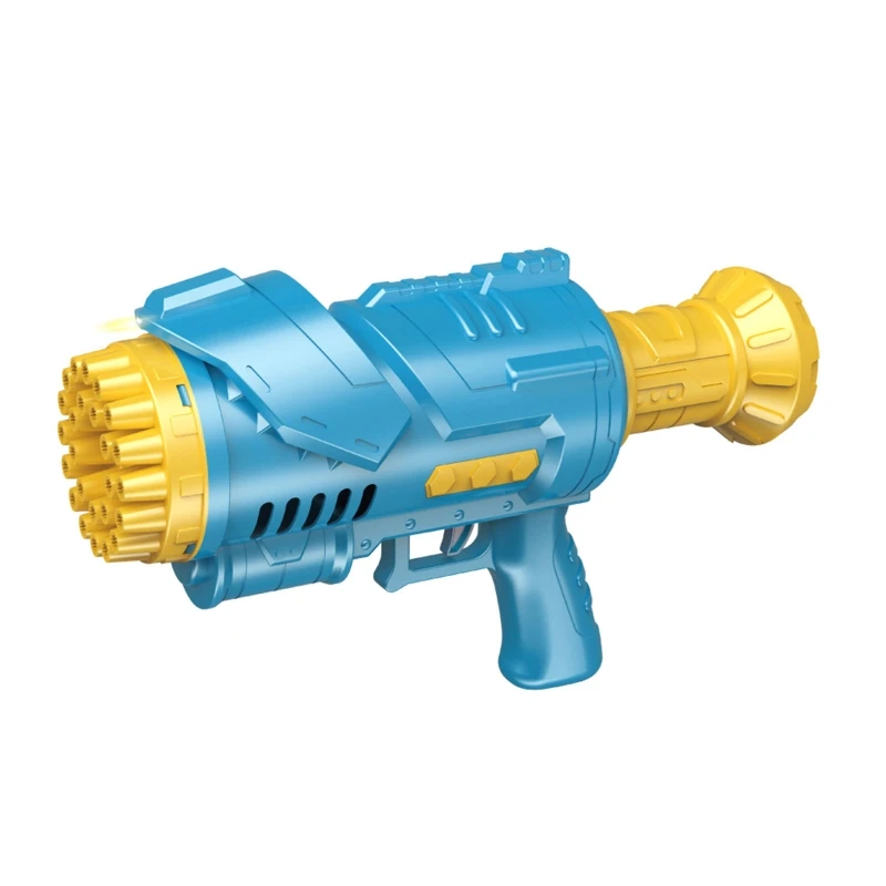 

Automatic Bubble Machine 25Hole Rocket Bubble Gun Toy Portable LED Bubble Maker Interactive Beach Play Children Gift