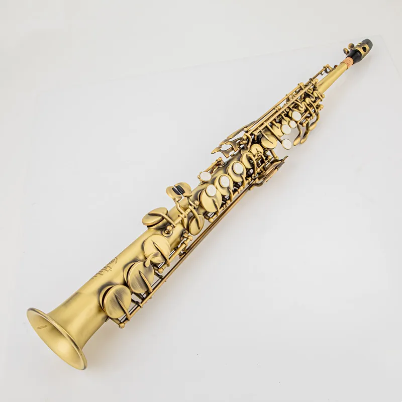 

Made in France High Quality Soprano Saxophone Mark VI B-flat Soprano Sax Mark VI Mouthpiece Reeds Neck Bronze color