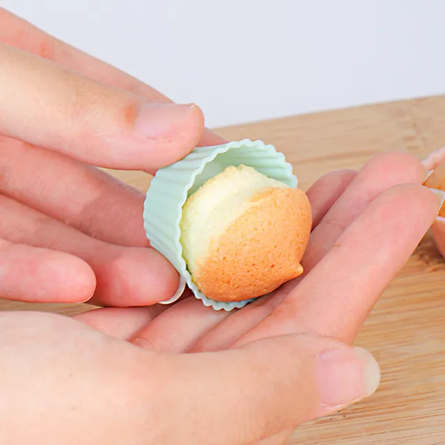 10-20Pcs/set Silicone Cake Mold Round Shaped Muffin Cup Silicone Mini Cake Cup Kitchen Tool Cake Mold DIY Cake Decorating Tools 5
