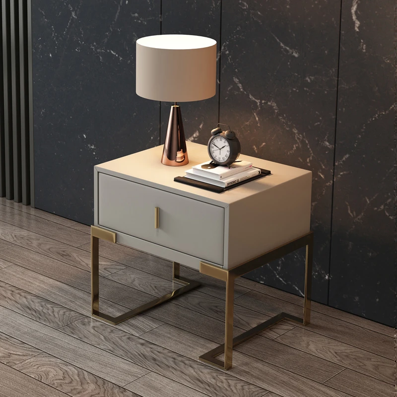 

Small White Cabinet Night Table Shelves Coffee Mobile Bedroom Night Table Storage Modern Comodini Camera Da Letto Beds Furniture