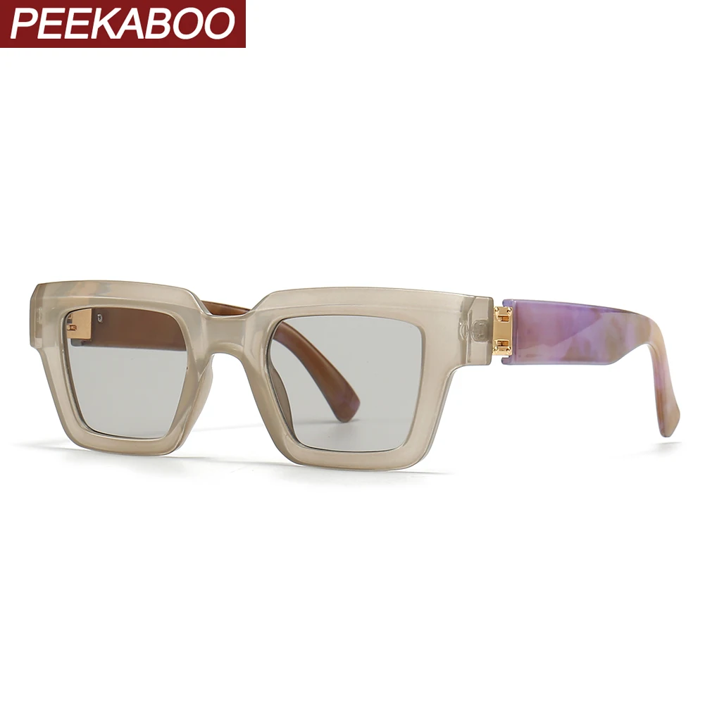 

Peekaboo Женские Ретро солнцезащитные очки uv400 зеленые розовые Квадратные Солнцезащитные очки для женщин черные Летние Стильные украшения женские 2023