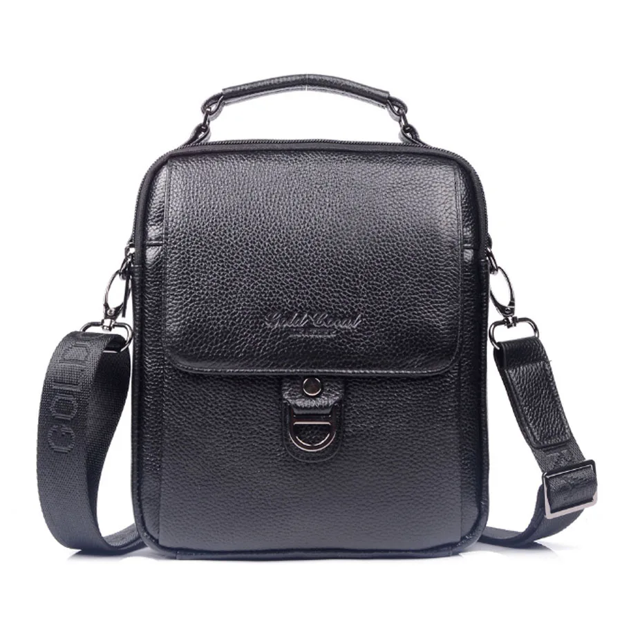 

High Quality Genuine Leather Cowhide HandBag Single Shoulder Messenger Crossbody Bags Real Cowhide Purse Male Tote Hand Bag