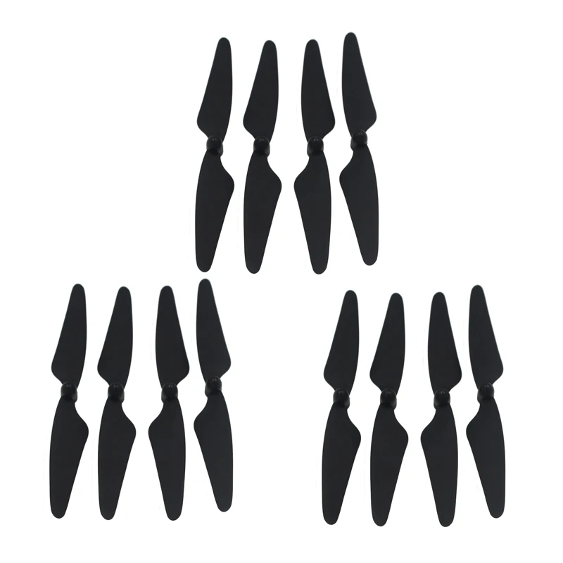 

Botique-12Pcs For Hubsan H501S X4 RC Quadcopter Propellers Blades 6CW/6CCW, Black