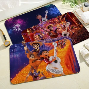 Disney Coco Bath Mat Kids Room Bedroom Decoration Balcony Anti-Slip Doormat Living Room Doormat Area Rug
