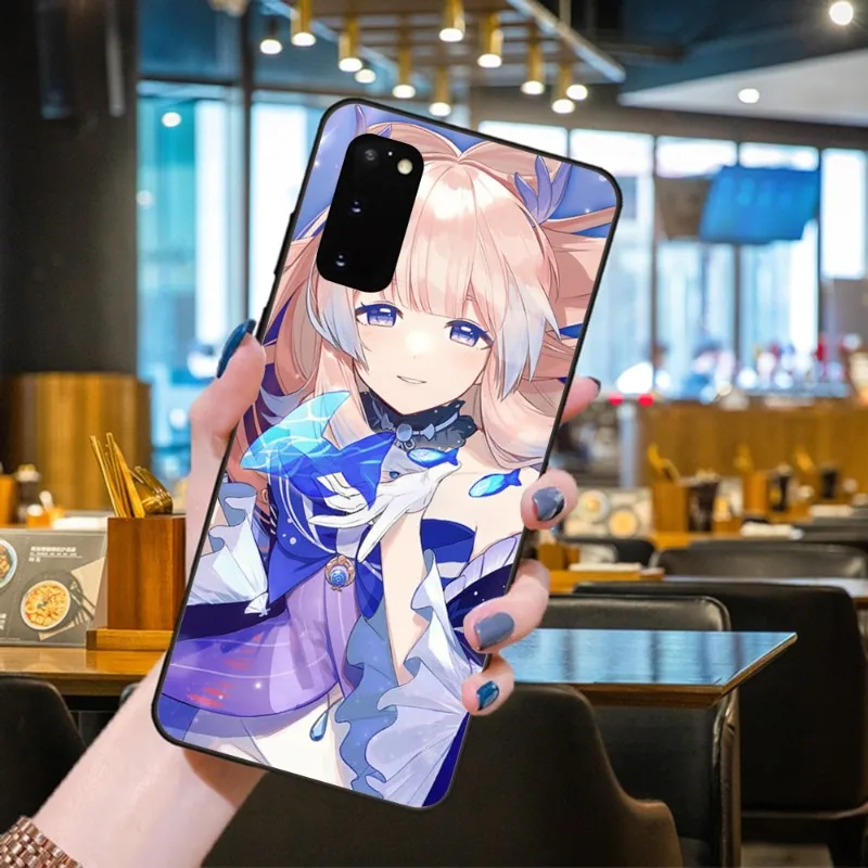 Ударопрочный чехол для телефона Kokomi Genshin Samsung Galaxy S6 S7 S8 S9 S10 S21 S22 Plus сверхмягкий
