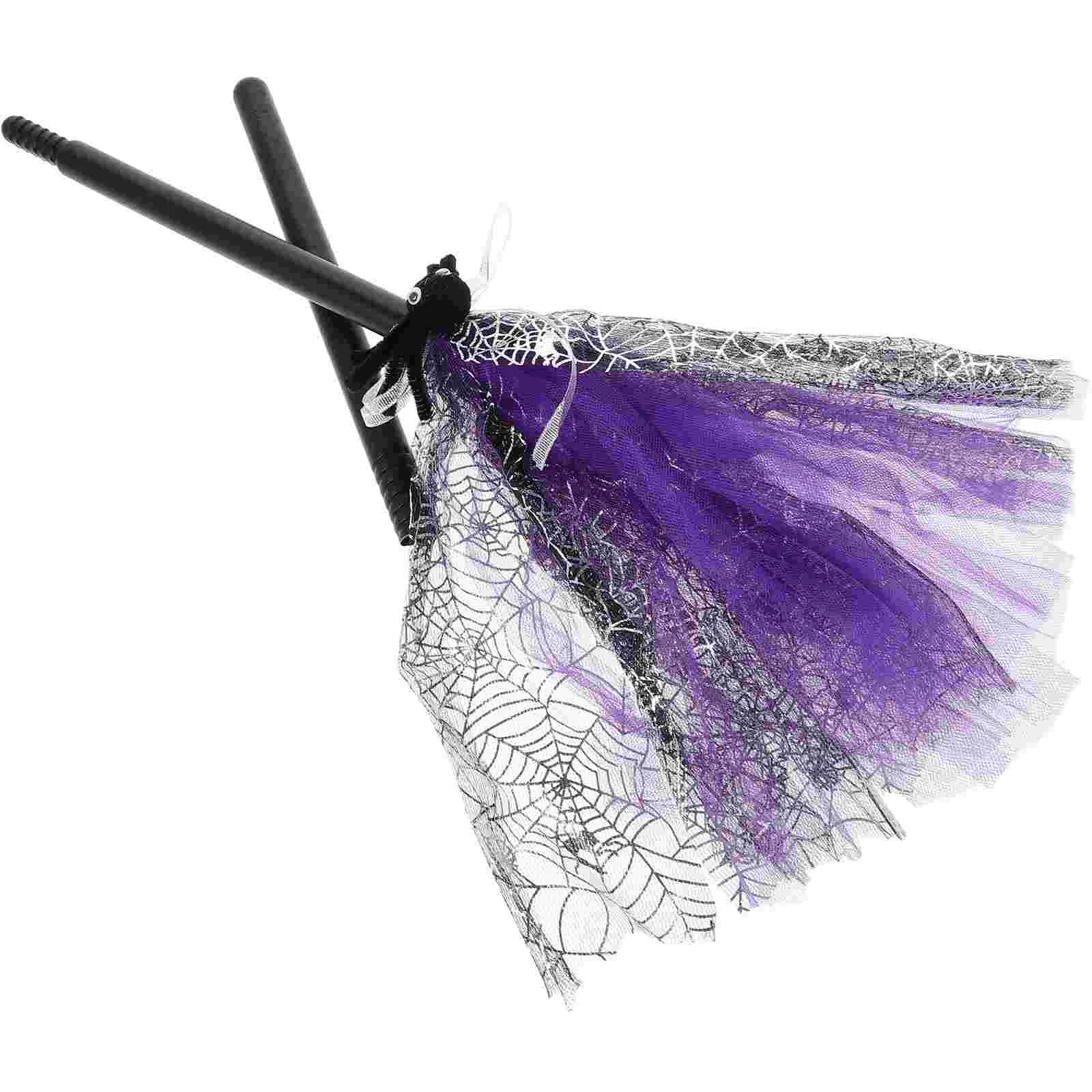 Метла Косплей Ведьма Хэллоуин Палочка Ведьмы Макияж Съемная метла Волшебник