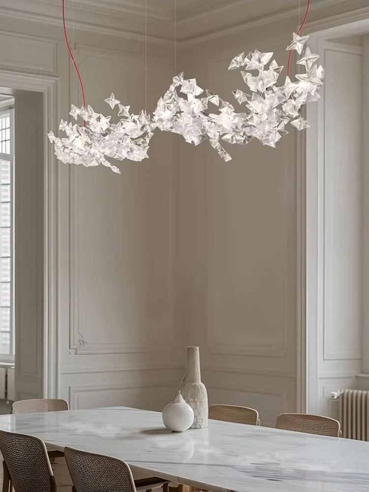 Акриловые люстры с облаками в стиле арт-деко элегантный домашний светильник