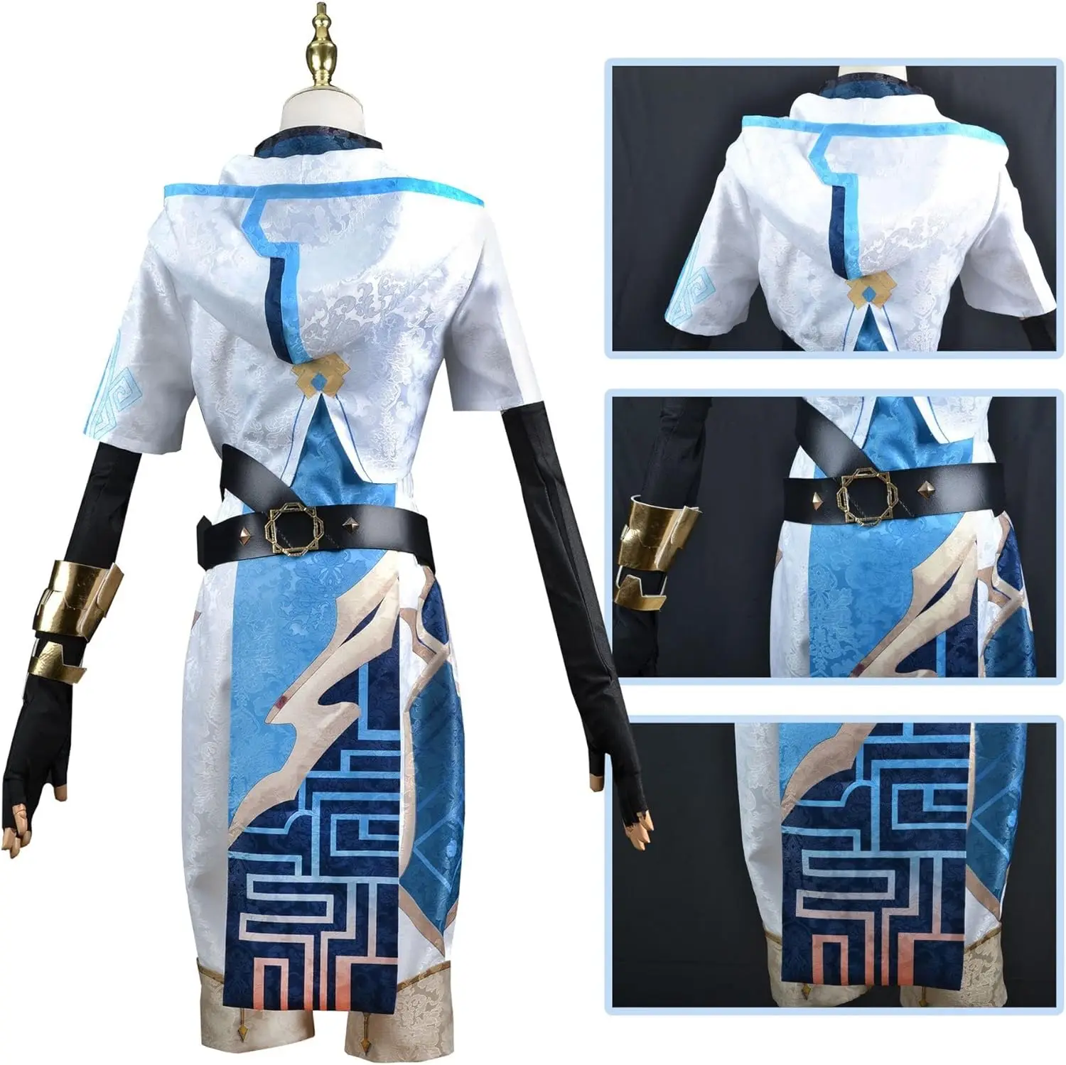 Аниме-Косплей Genshin Impact костюм чонгюнь для косплея униформа на Хэллоуин