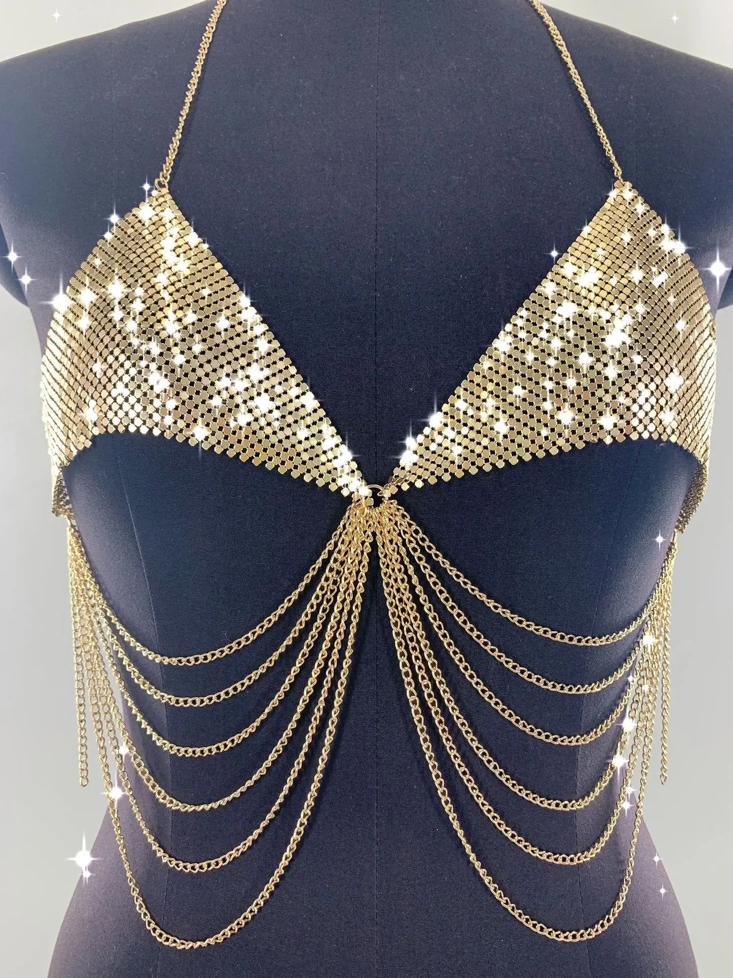 

2023 The latest Chinese design hot body chain accessories Fashion Breast chain