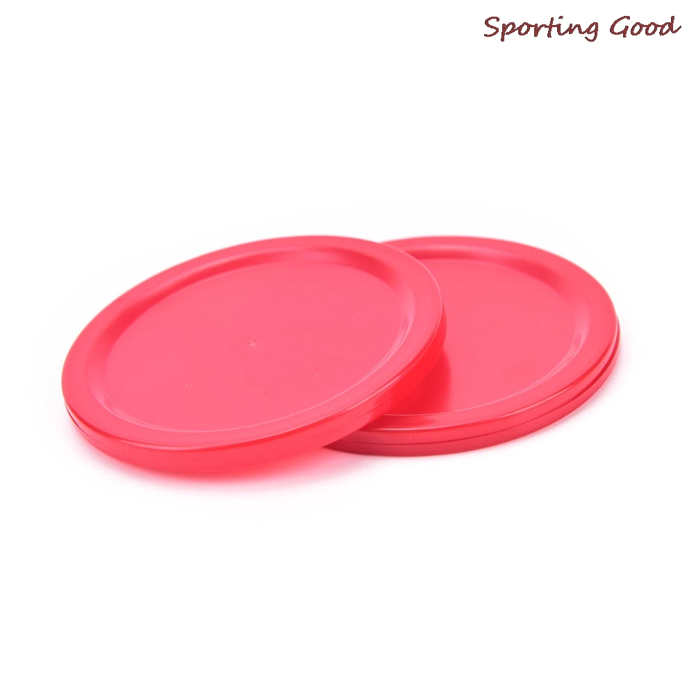 5 PCS Hot New High Quality Children Indoor Table Game Play Toys Red Plastic Mini Air Hockey Table Puck Durable Practical images - 6
