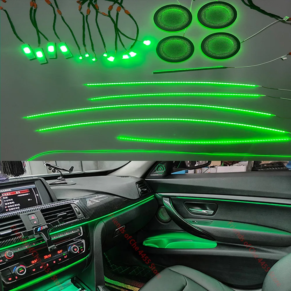 Подходит для Bmw 3 серии F30 F35 F31 GT / 4 серии 2014-2019 F32 F33 F34 F36 Новый окружающий светильник декоративсветильник 11 цветов Подходит для Bmw 3 серии F30 F35 F31 GT / 4 серии 2014-2019 F32 F33 F34 F36 Новый окружающий светильник декоративсветильник 11 цветов