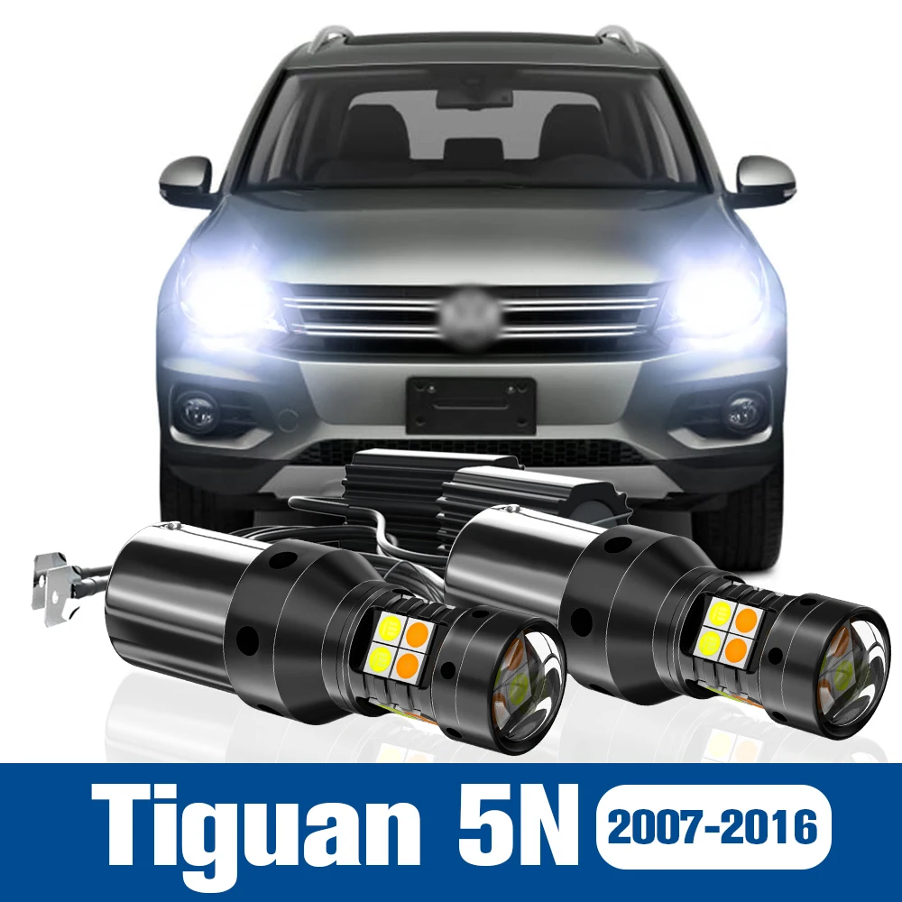 

2pcs LED Dual Mode Turn Signal+Daytime Running Light DRL Accessories Canbus For VW Tiguan 5N 2007-2016 2008 2009 2010 2011 2012