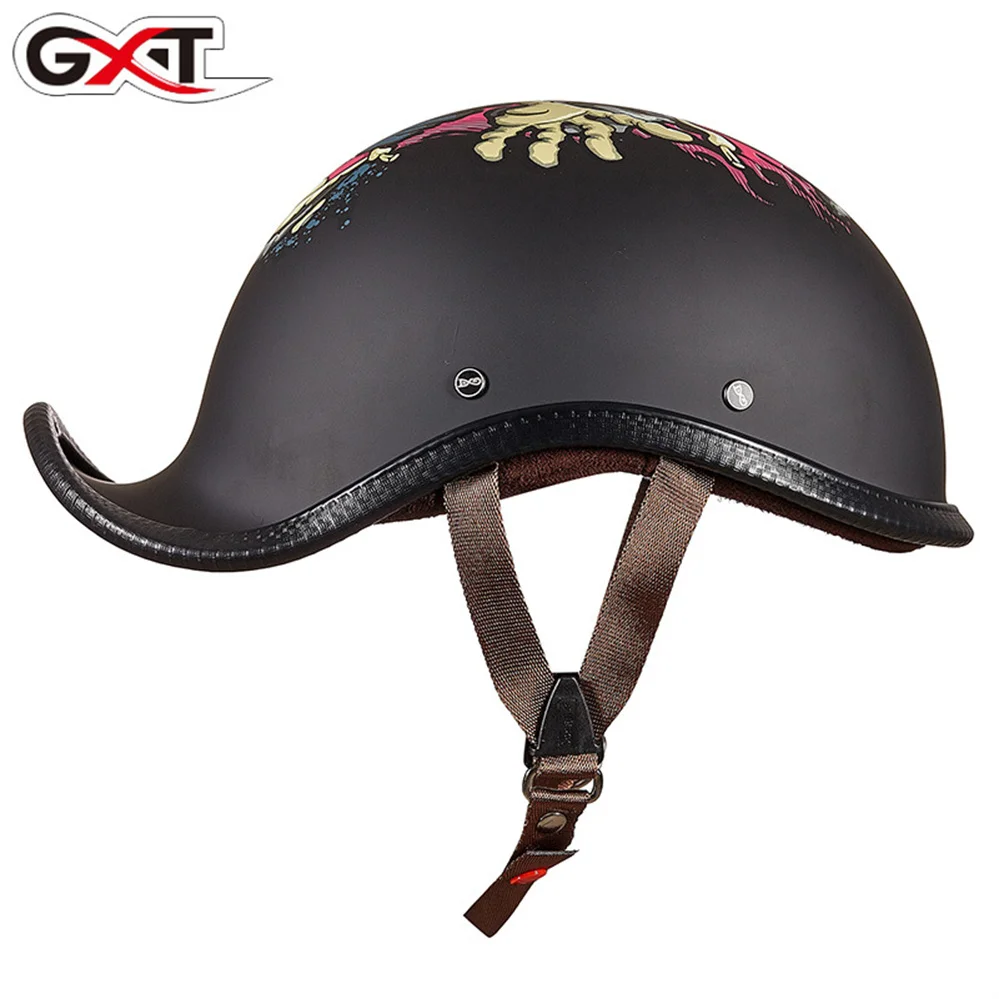 Мотоциклетный шлем GXT Модный полулицевой в стиле ретро для езды на велосипеде