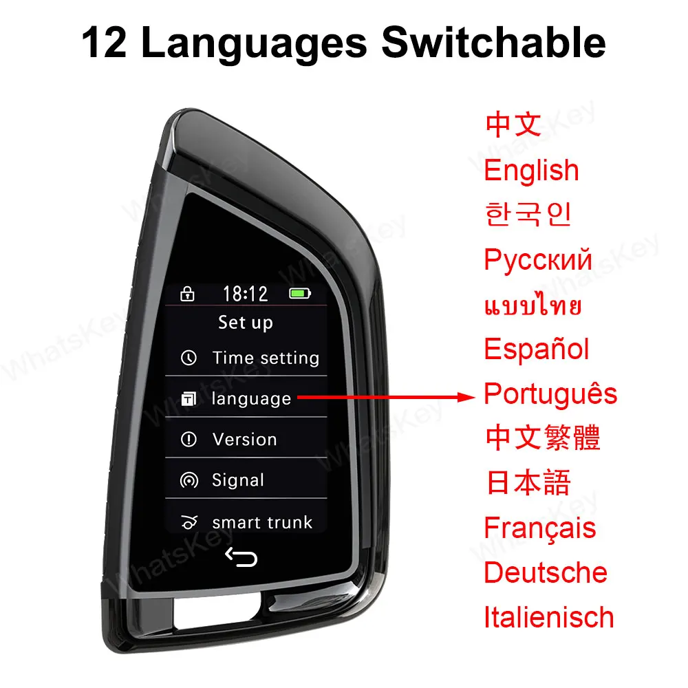Новейший смарт-дистанционный автомобильный ключ CF568 с ЖК-экраном бесключевого