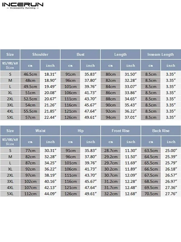 INCERUN Comfortable Homewear Men Fashionable All-match Simple Onesies Sexy Leisure Water Ripples Sleeveless Bodysuits S-5XL 2022