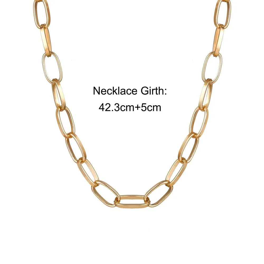 Ожерелья-цепочки в стиле панк для женщин и девушек классическое современное