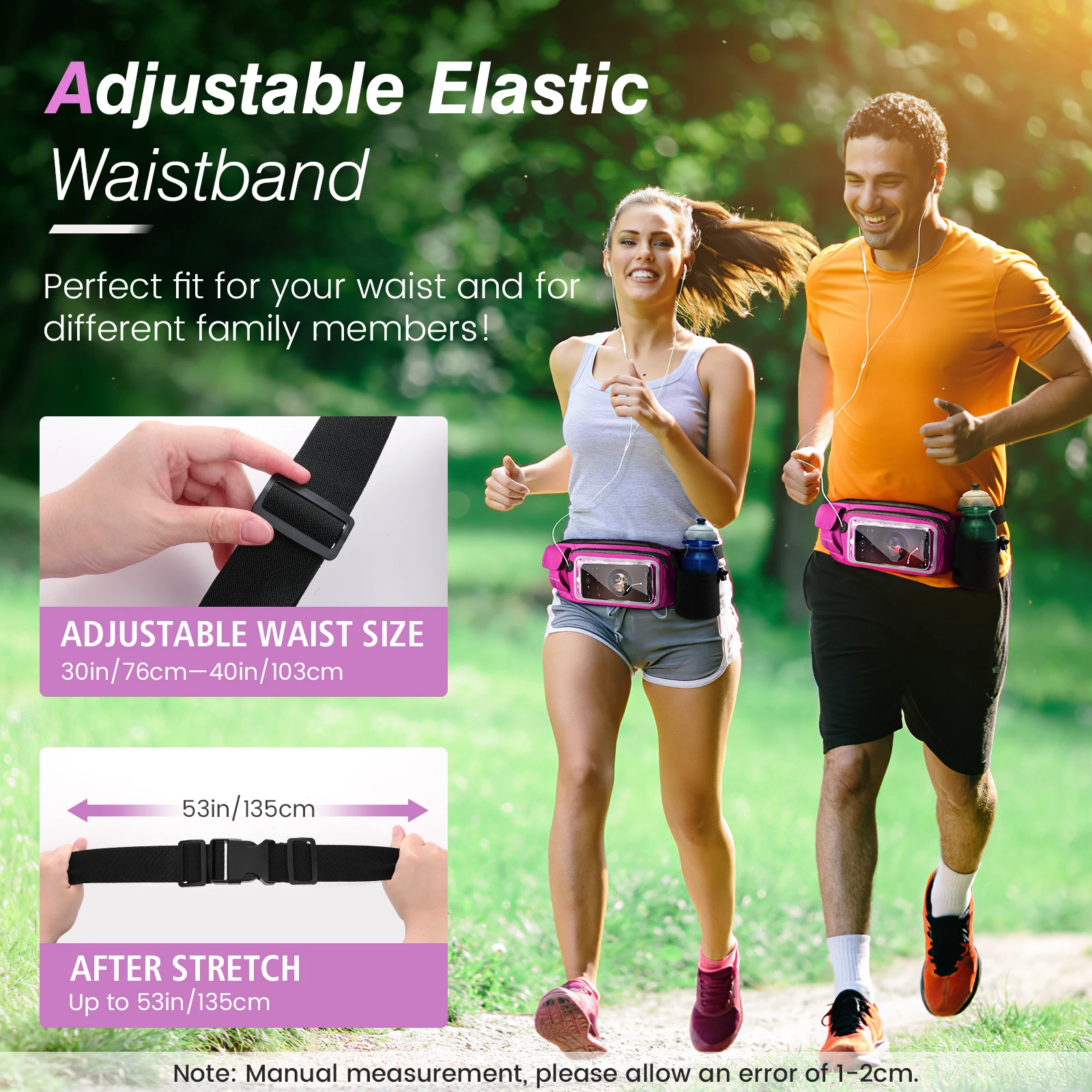 Waterproof Running Waist Bag Sports Jogging Portable Outdoor Phone Holder Belt Bag Women Men Fitness Sport Accessories
