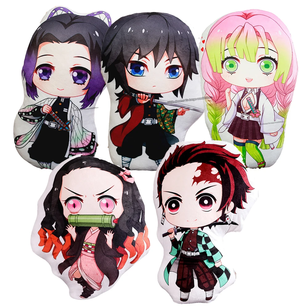 

Набивная Подушка-убийца демонов, подушка Kimetsu no Yaiba, плюшевая подушка Kamado Nezuko, плюшевые игрушки, кукла, герой, Академия, подушка