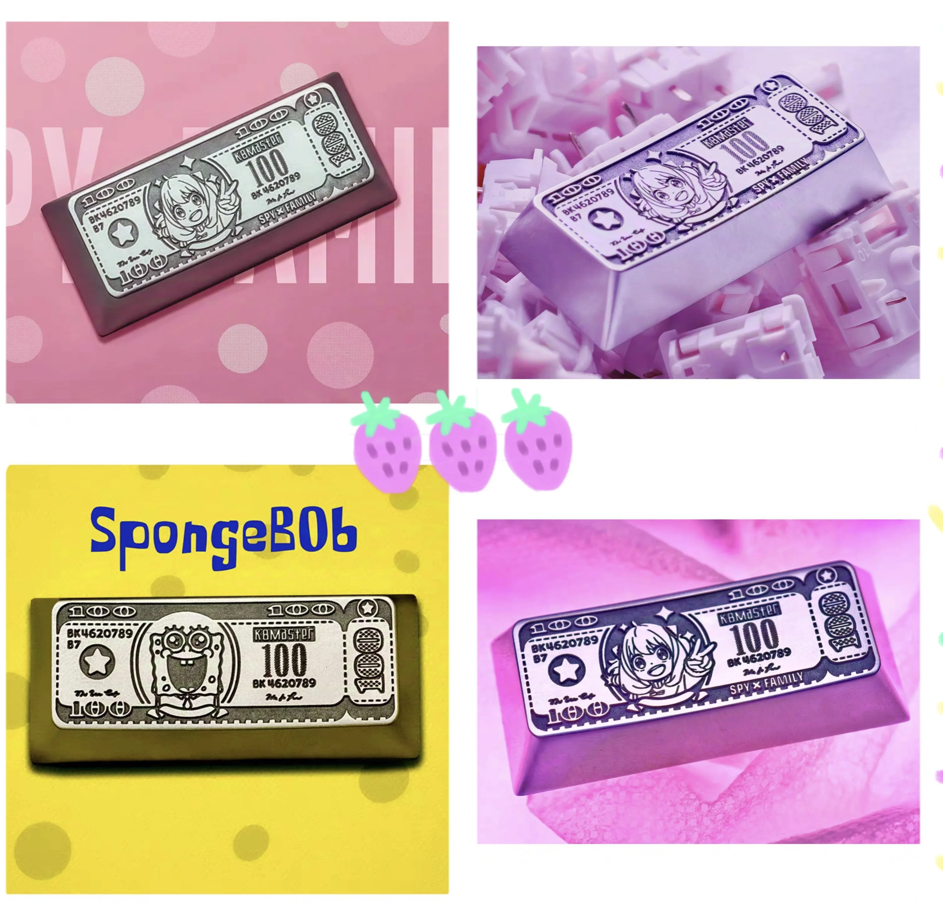 Индивидуальный колпачок с изображением мультяшного животного персонаж аниме ENTER