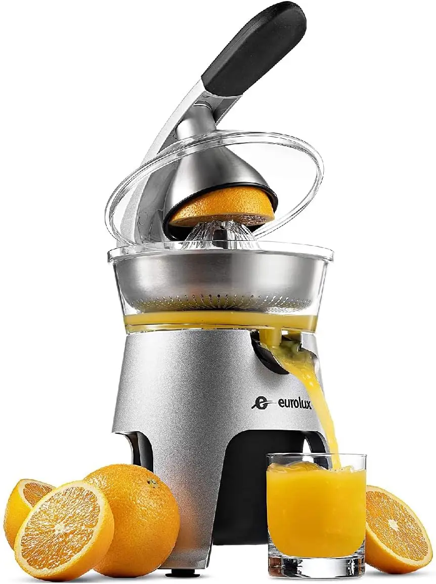 

Соковыжималка для цитрусовых из литой нержавеющей стали, для апельсинов, лимонов, грейпфрутов | Мощность 300 Вт, 2 соковыжималки из нержавеющей стали