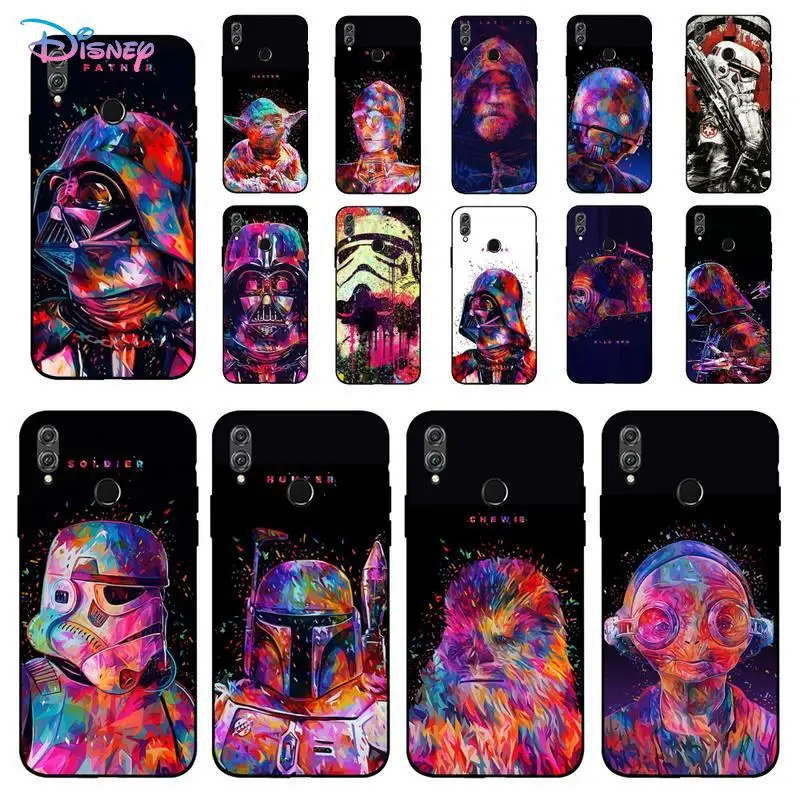 

Star Wars Watercolor Phone Case for Huawei Honor 10 i 8X C 5A 20 9 10 30 lite pro Voew 10 20 V30
