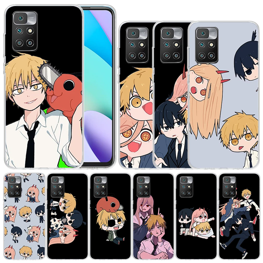 

Chainsaw Man Cartoon Soft Cover for Redmi 10 10A 10C 9 9A 9C 9T Print Phone Case 8 8A 7 7A K20 6 Pro 6A S2 K40 Pattern Coque