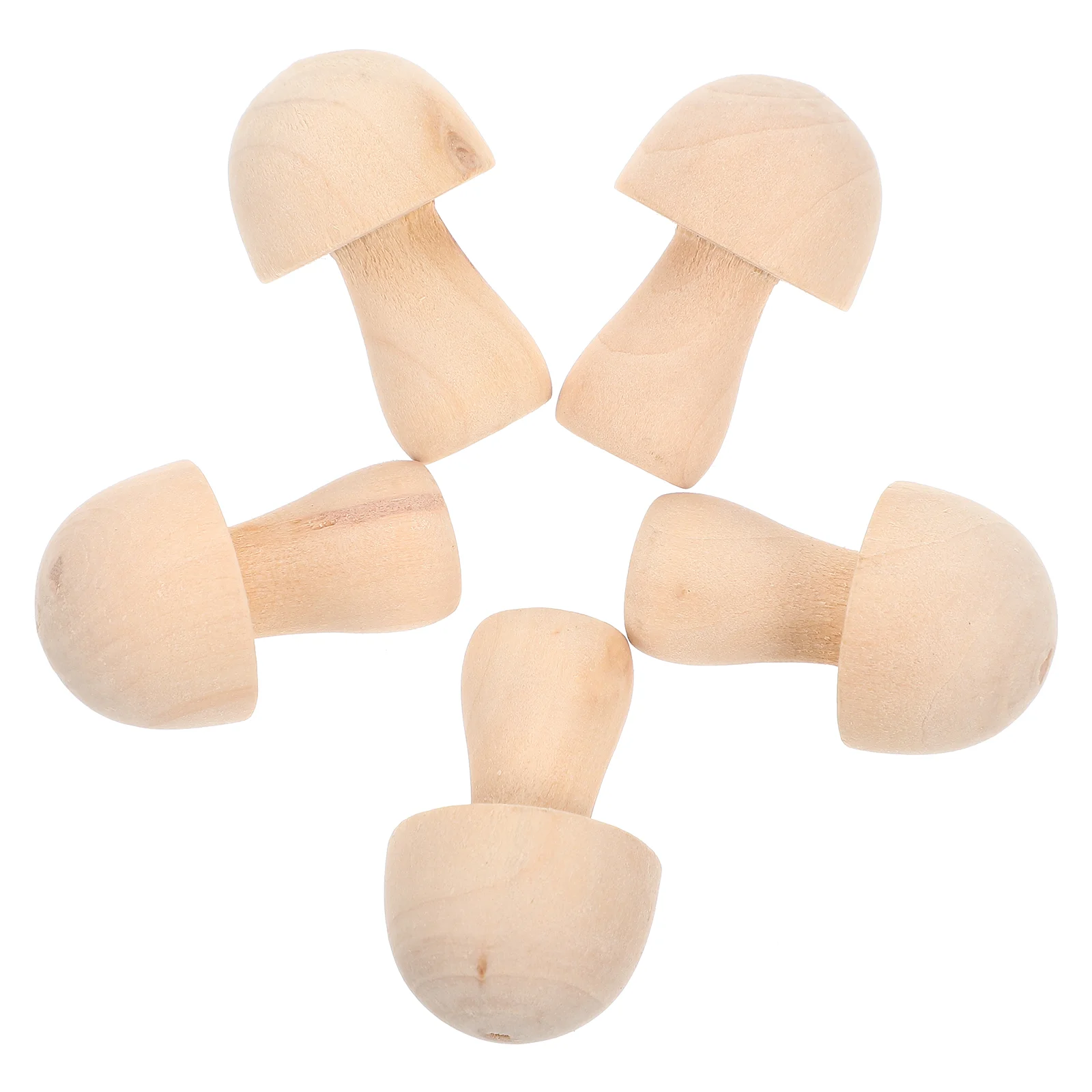 

Mushroom Wooden Mushrooms Wood Natural Unfinished Mini Crafts Unpainted Decor Figures Graffiti Diy Blank Ornaments Peg Set
