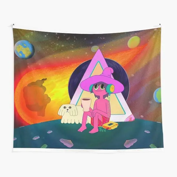 

The Midnight Gospel Clancy Tapestry Home Living Wall Blanket Art Colored Printed Decor Mat Yoga Bedspread Travel Beautiful