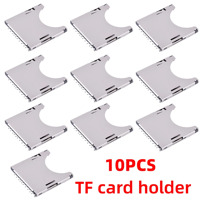 

10 шт. Push-Push Design TransFlash TF Micro-SD держатель карты адаптер автоматический разъем печатной платы для вставки карты памяти камеры