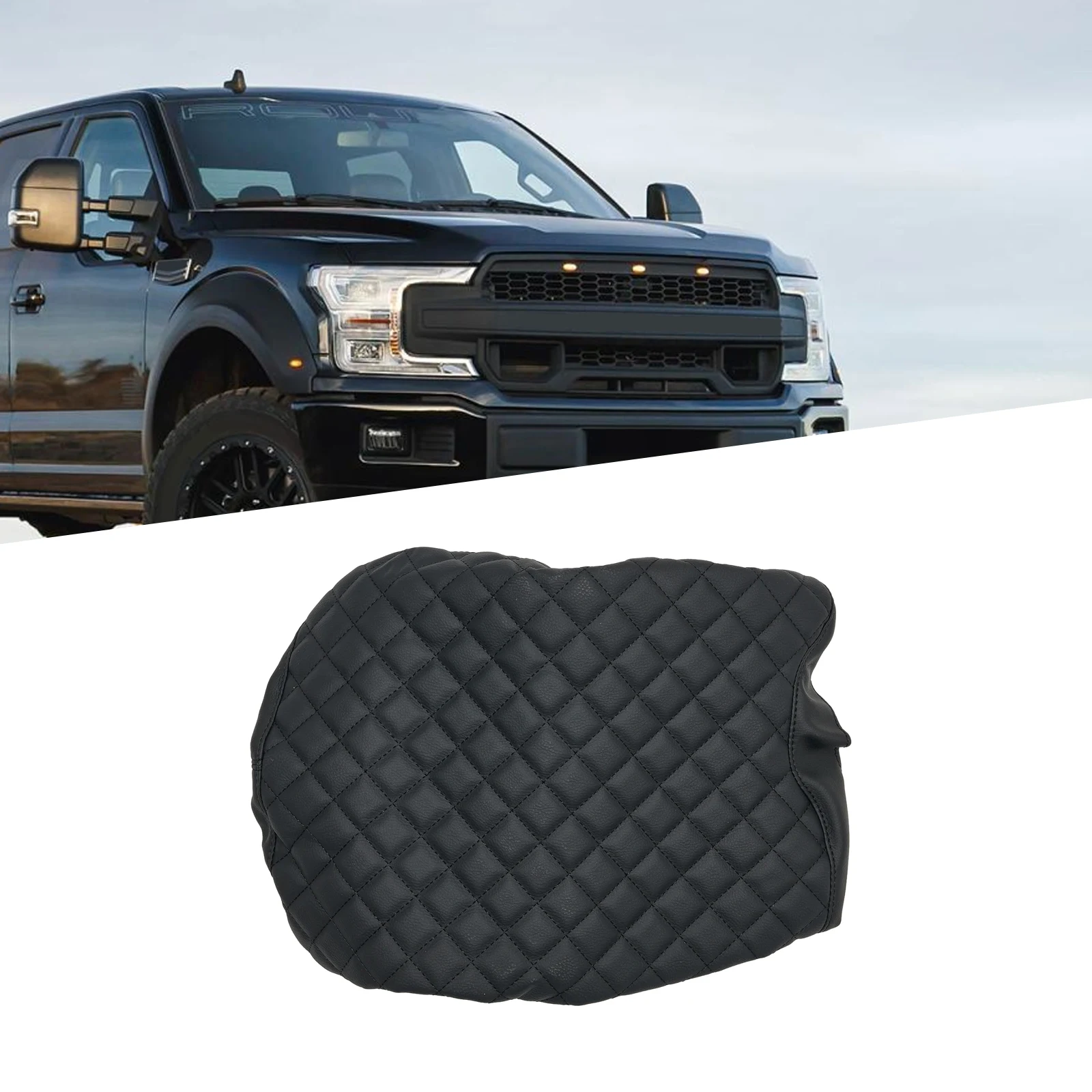 

Soft and Resilient Armrest Cover for Ford F150 F250 F350 1522, Microfiber Leather Material, Scratch Resistant and Waterproof