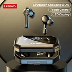 Беспроводные наушники Lenovo LP3 PRO, TWS, Bluetooth 5,0, 1200 мАч, аккумулятор большой емкости, Hi-Fi, музыкальная гарнитура с дисплеем