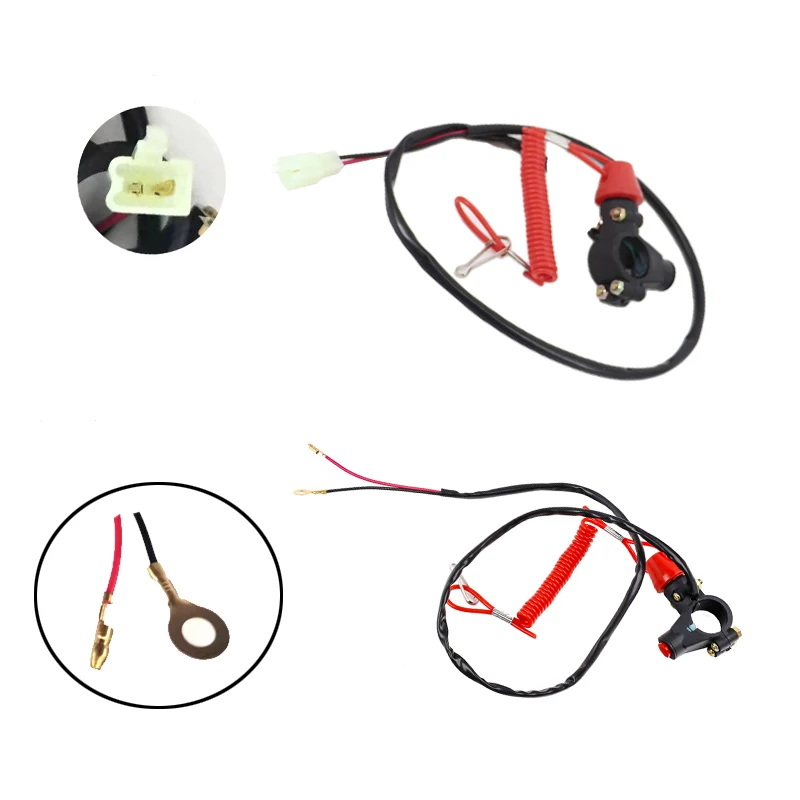 

Hot sale 1PC ATV Motorcycle Boat Tether Lanyard Emergency Kill Stop Engine Switch Push Button for Pocket Mini Dirt Bike ATV Quad