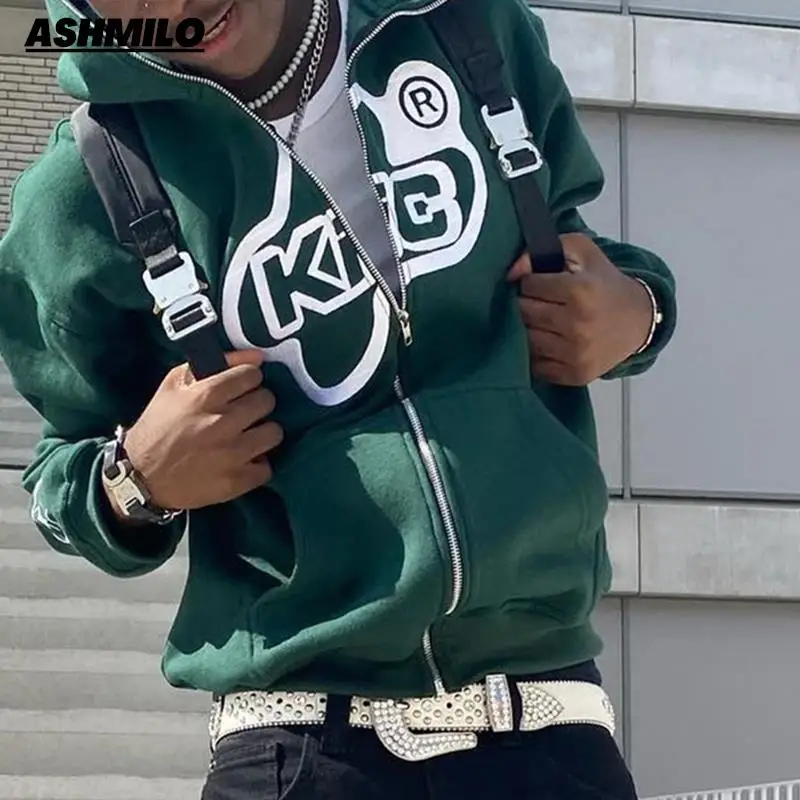 

Женская толстовка с капюшоном Y2K, модный Свободный Повседневный кардиган на молнии с принтом символа в стиле Харадзюку, свитшот большого размера, уличная одежда в стиле хип-хоп, теплый топ