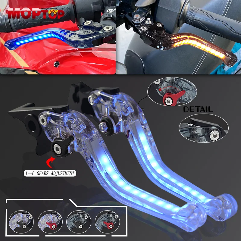 

Motorcycle adjustable Brake Clutch Levers Always-on Turn Signal Light Handles Brakes For BMW G650GS G 650GS G 650 GS 2008-2016