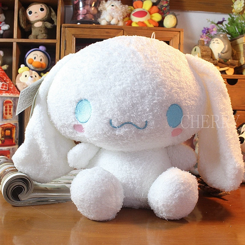 

Kawaii 30cm White Cinnamorol Dog Plush Doll Big Stuffed Animal Soft Toy Kids Birthday Gift Cartoon Anime
