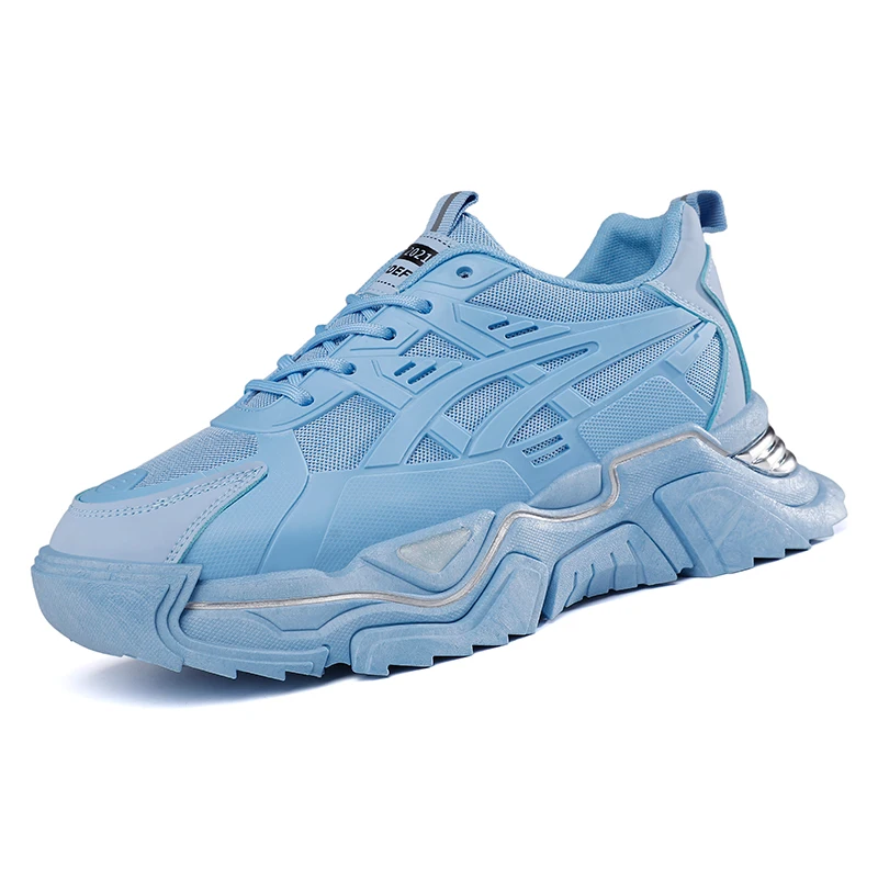 

Кроссовки мужские на платформе, дышащие, Вулканизированная подошва, Повседневная прогулочная спортивная обувь для бега, для улицы, путешес...