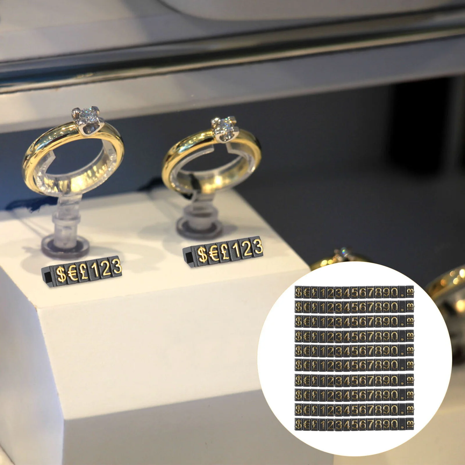 

Label Holder Store Price Sign Supermarket Labels Jewelry Number Tags Commodity Boards Display