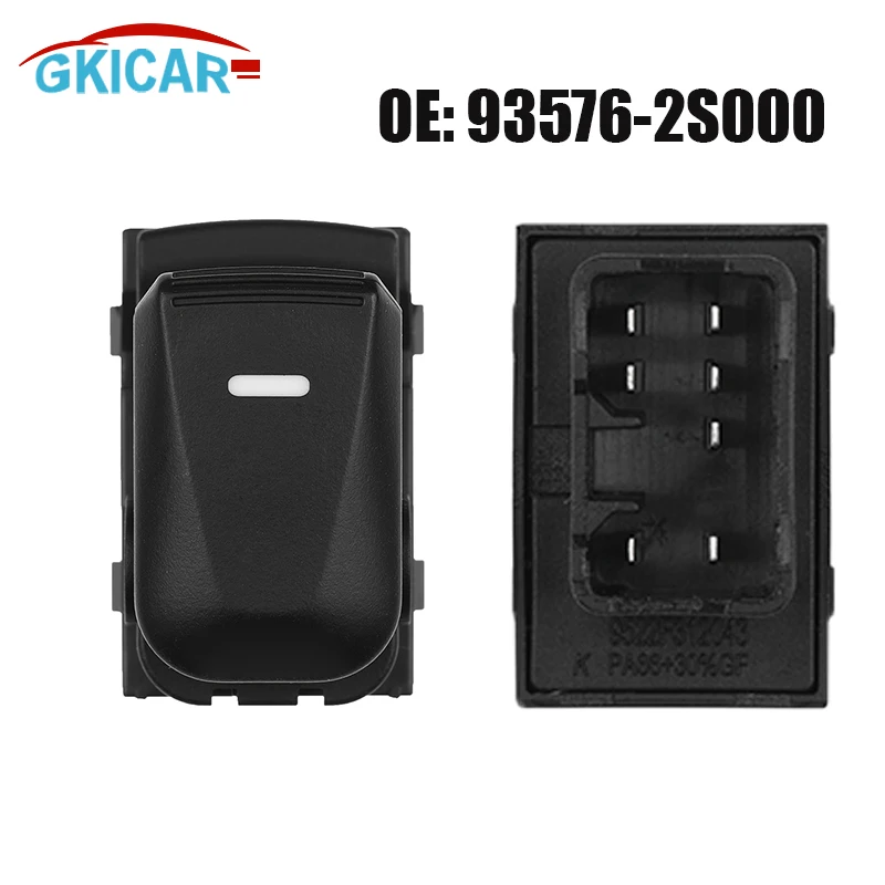 

7 Pins Right Passenger Side Window Single Switch 93576-2S000 935762S000 For 2010- 2015 Hyundai Tucson ix35