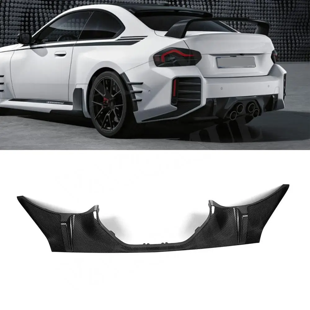 

Dry Carbon Fiber Car Rear Bumper Lip Spoiler Guard for 2 Series BMW M2 G87 2 Door 2023 + FRP Rear Diffuser Spoiler Car Styling