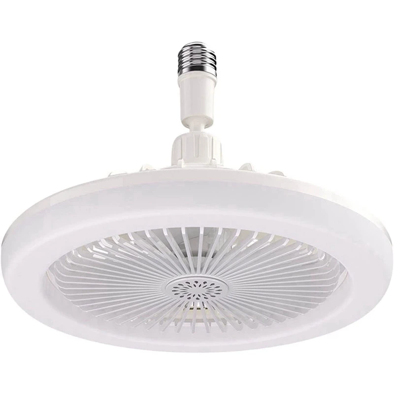 

E27 Ceiling Fan With Lights,Enclosed Low Fan Light, Electric Fan Gimbal Lamp Holder