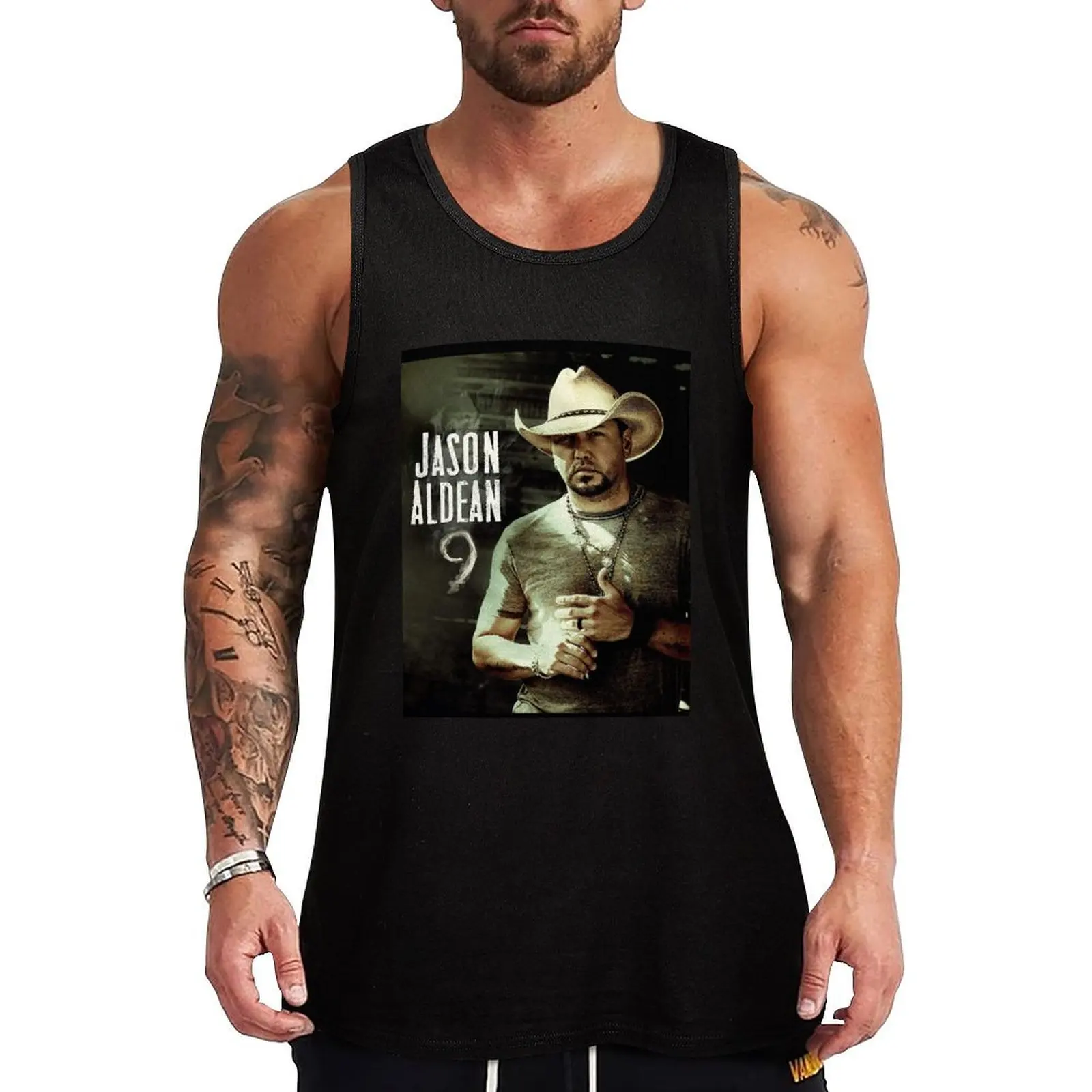 Майка Jason Aldean 9 спортивная хлопковая