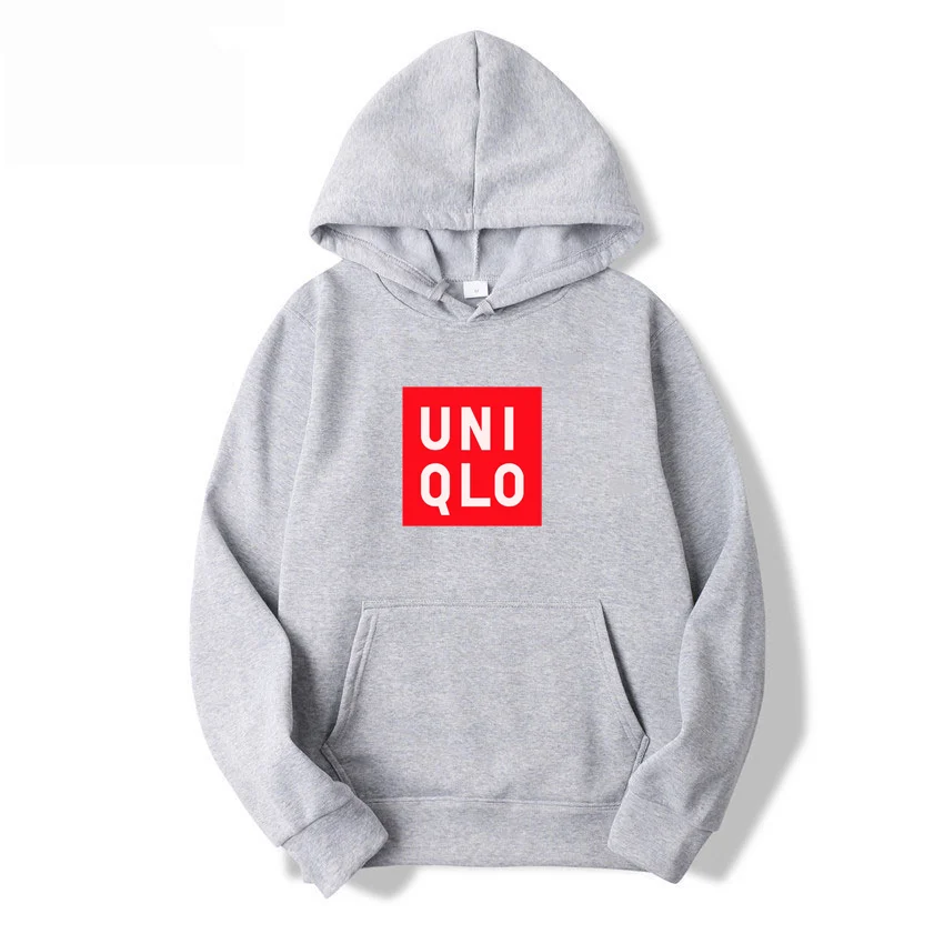 Мужская толстовка Uniqlo с длинными рукавами и карманами, повседневная шерстяная толстовка, спортивный стиль для активного отдыха, элегантная, женская, осенне-зимняя. (art.: 3920dab126e67) - 3920dab126e67