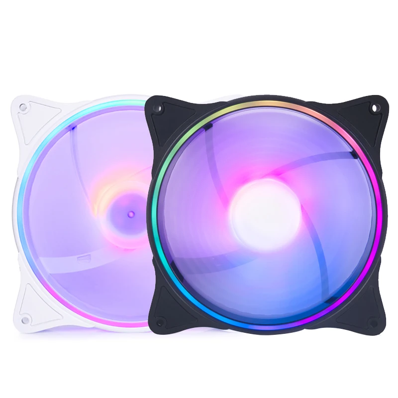 

Alphacool Rise Aurora aRGB 140mm Fan 140x140x25mm,White,Black,4Pin PWM Connector,Using For Computer Water Cooling,Radiator