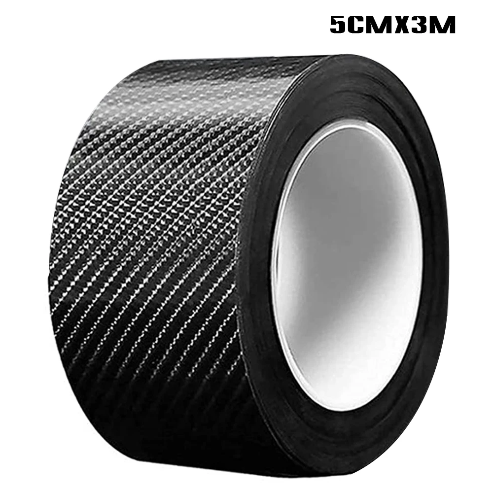 

Car Anti-Collision Strip 5D Carbon Fiber Pattern Trunk Bumper Protection Sticker 1pc Mirrors Trunks Doors Door Sills SP99