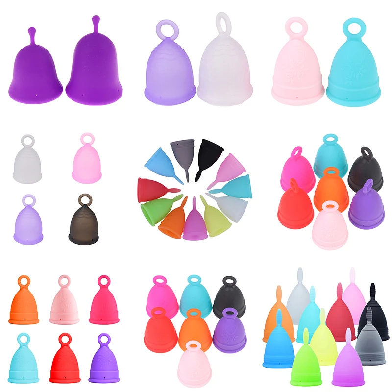 

Women Menstrual Cup Period Cup Feminine Hygiene Copa Menstrual de Silicone Medica Reusable Medical Grade Silicone Menstrual Cup