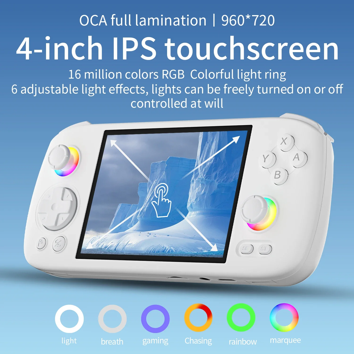 Портативная игровая консоль ANBERNIC RG406H RG 406H 4-дюймовый IPS сенсорный экран Android 13