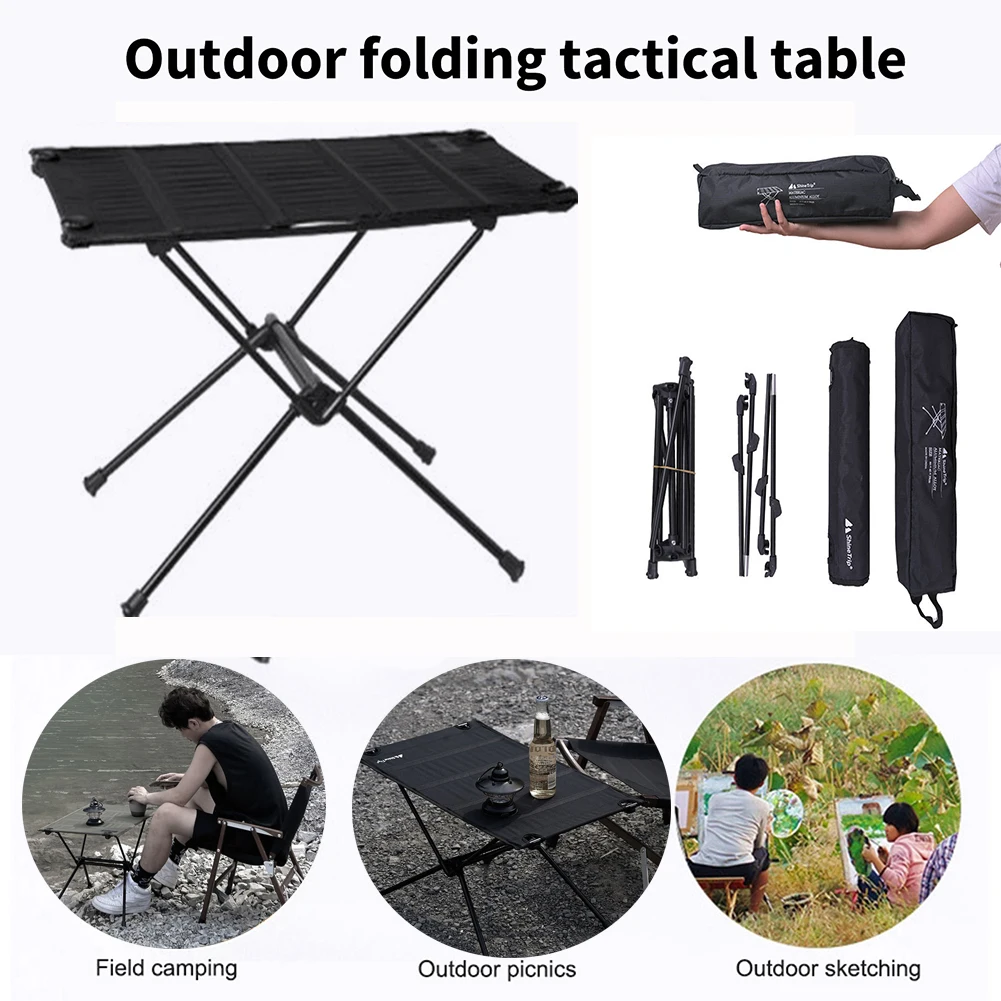 

Стол для кемпинга на открытом воздухе, портативный складной стол, мебель для дома, барбекю, пикника, ультралегкий алюминиевый обеденный сто...