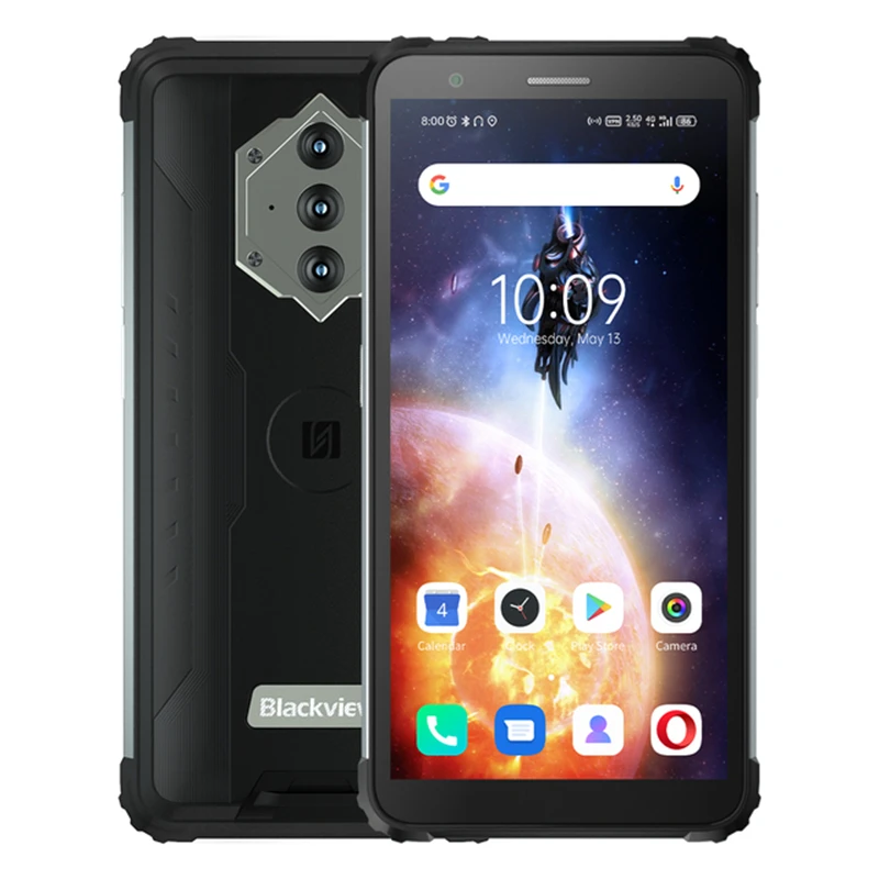 Blackview BV6600E IP68 Rugged Smartphone 4GB RAM 32GB ROM Octa Core CellPhone 13.0MP 8580mah Android 11 5.7 Inch Mobile Phone