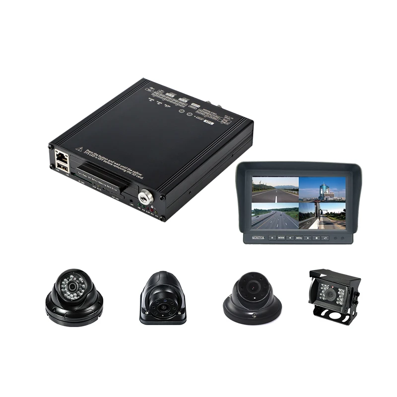

4CH AHD 1080P 4G + GPS + WIFI + G-Датчик шины/грузовика камера системы
