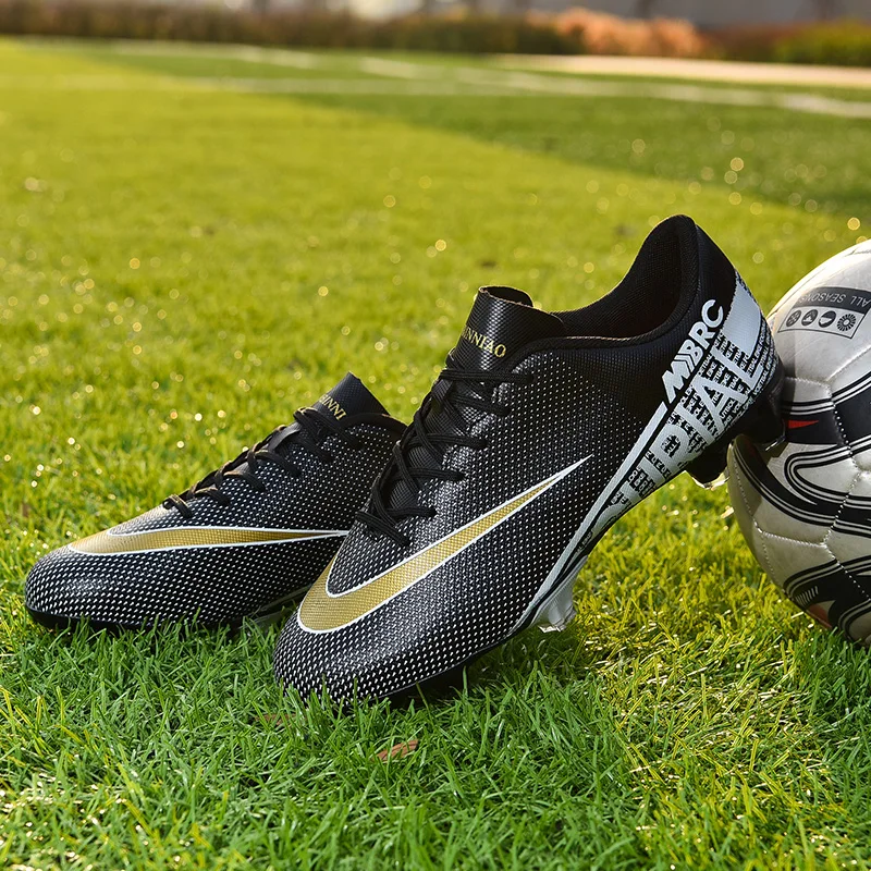 SENAGE Men Kids Professional Training Football Boots Boys TF/FG Soccer Cleats Sneakers Outdoor Turf Futsal Football Shoes